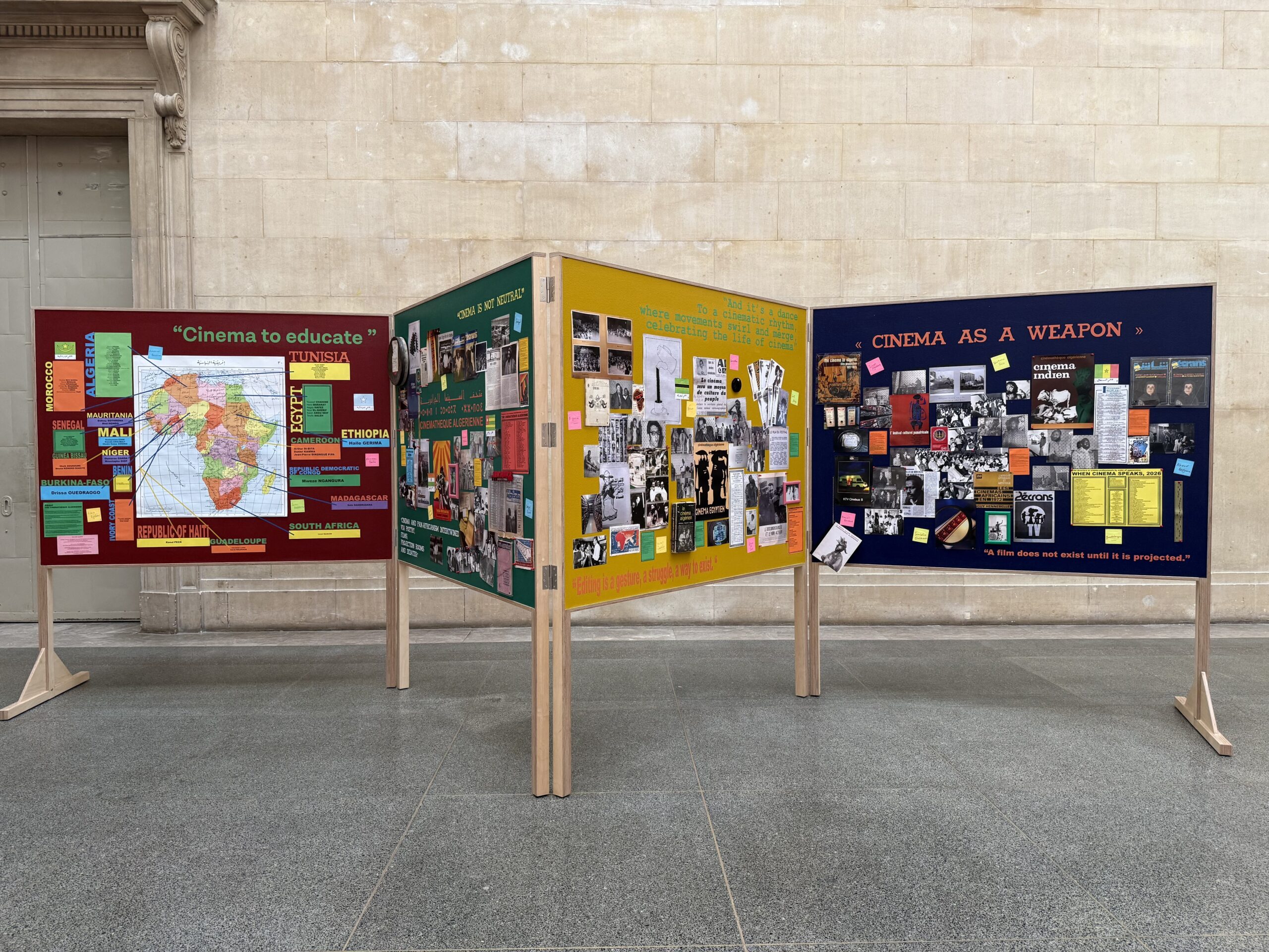 folded panels with archives